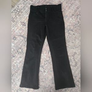 Nine West Stretch Waist Bootcut Black Flared Jeans Size 8